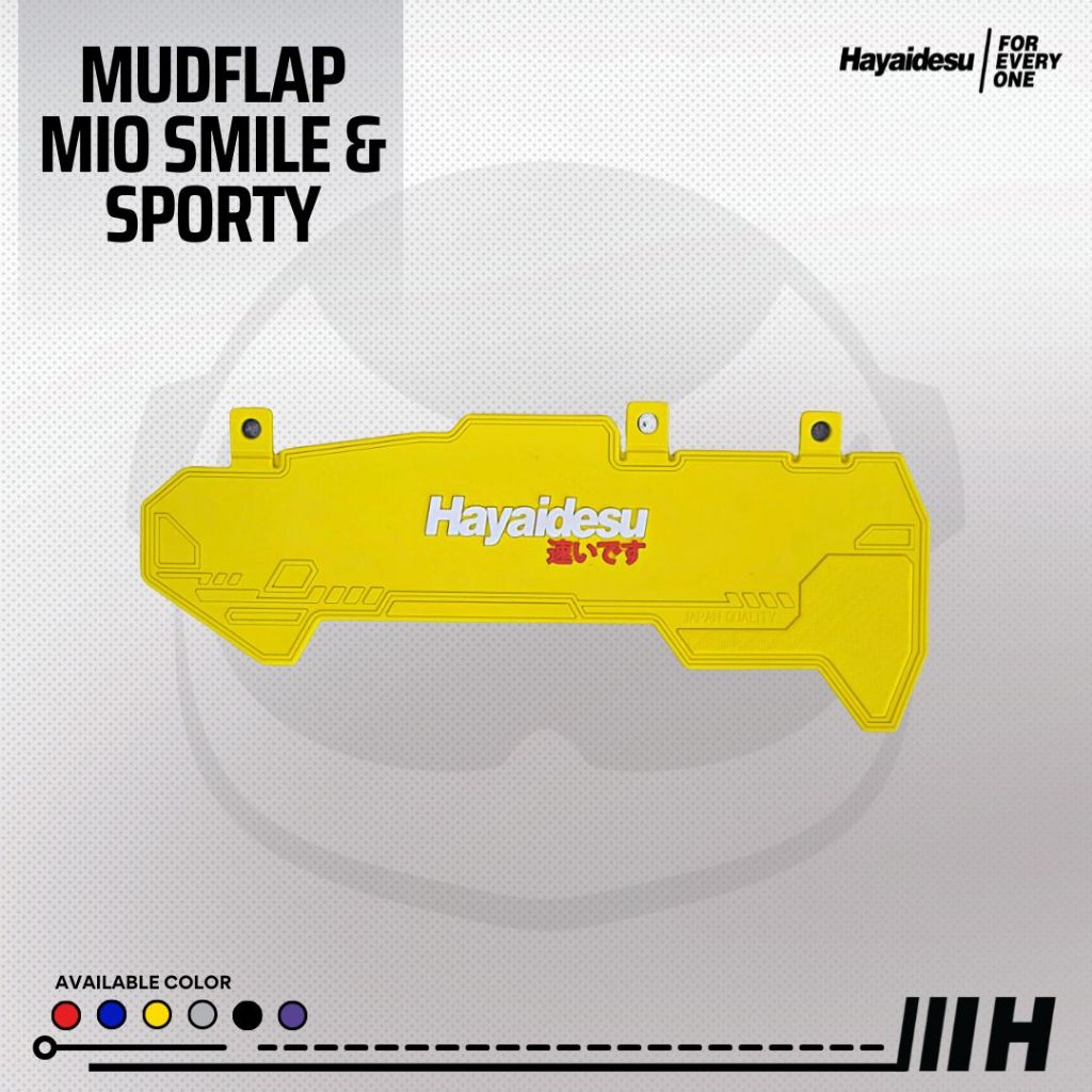 Hayaidesu Mudflap MIO SMILE/Sporty Penahan Lumpur