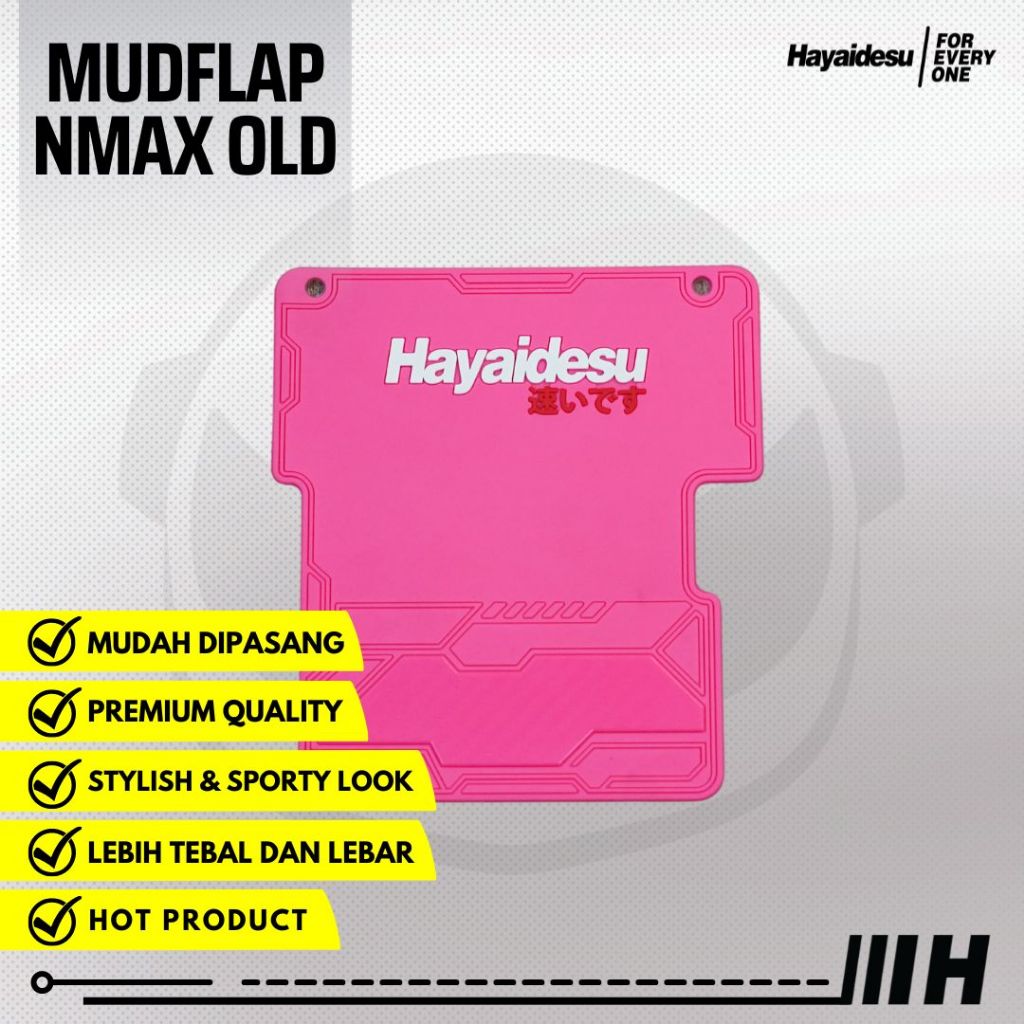 Hayaidesu Mudflap Yamaha NMAX OLD 2015-2019 Aksesoris Variasi Penahan Lumpur - PREMIUM