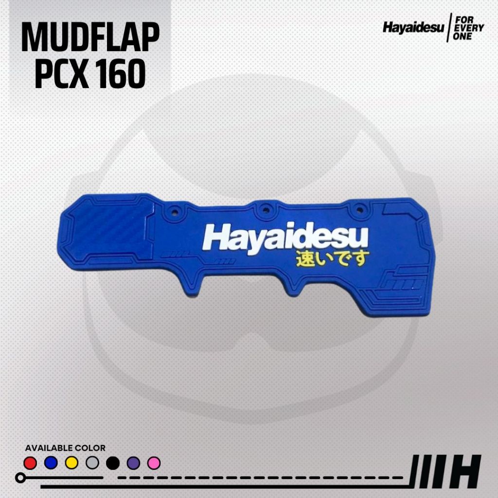 Hayaidesu Mud Flap PCX 160 (2021-2025) Penahan Lumpur Kepet Aksesoris Variasi