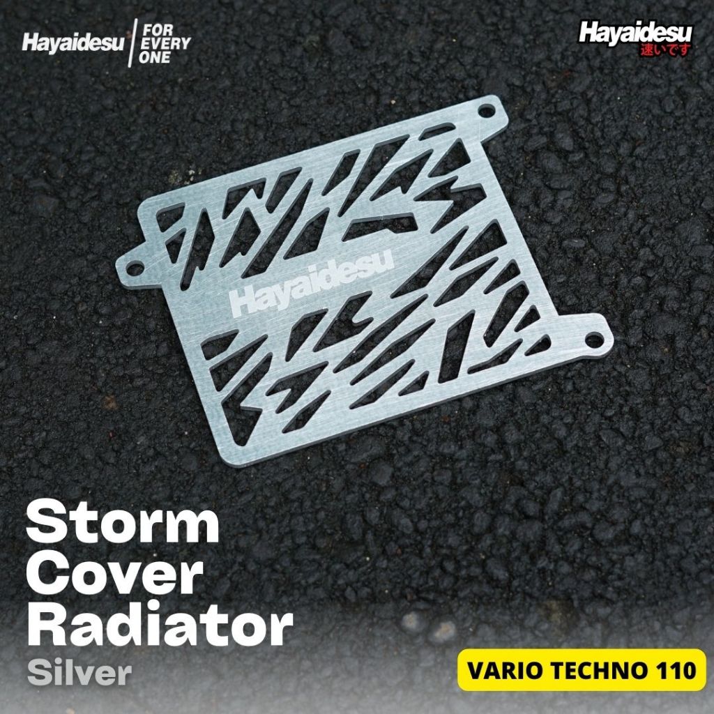 HAYAIDESU STORM COVER RADIATOR HONDA 110 ANODIZE – Vario Techno 110 Karbu