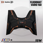 Hayaidesu Honda Vario 160 CBS/ABS Karpet Pijakan Kaki Motor Floor Mat - Premium Quality