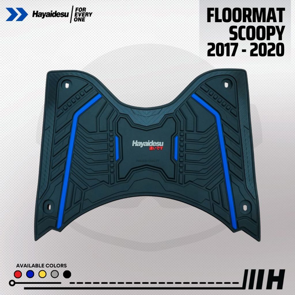 Hayaidesu Honda Scoopy Ring 12 (2017-2020) Karpet Motor Floor Mat - Premium Quality