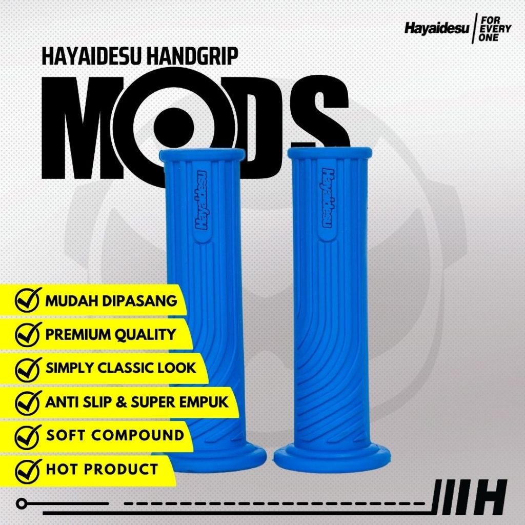 Hayaidesu Handgrip MODS VESPA CLASSIC - Hand Grip Motor Vespa Klasik Vespa Tua (Ujung Tertutup)