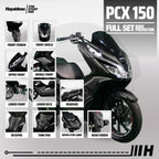 Hayaidesu Full Set Body Protector Honda PCX 150 Aksesoris Decal Variasi Carbon Pelindung Body PCX150