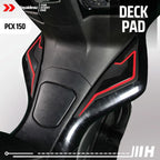 Hayaidesu Deck Pad Protector Cover Honda PCX 150 Aksesoris Decal Variasi Carbon Pelindung Deck