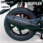 Hayaidesu XRIDE 115 Body Protector Muffler Knalpot Cover