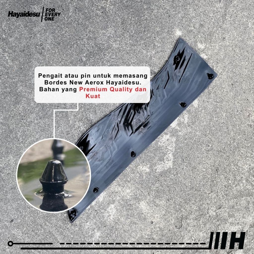 Hayaidesu Floor Step Boardrest Karpet Motor AEROX NEW CONNECTED Bordes -  Premium Quality