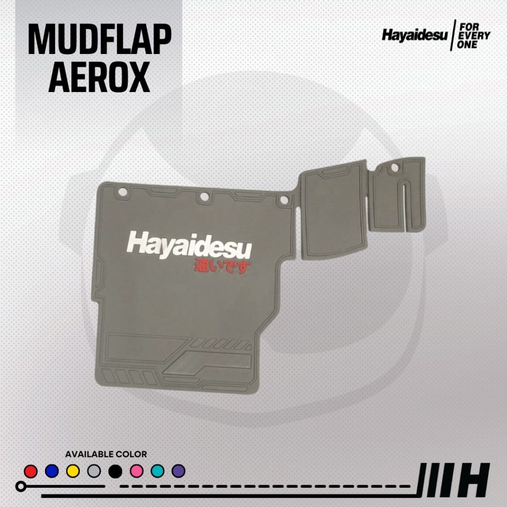 Hayaidesu Mudflap Aerox Old & New Connected Penahan Lumpur - PREMIUM