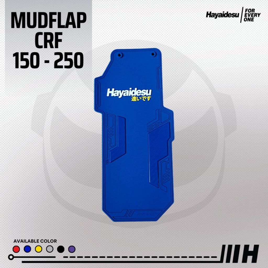 Hayaidesu Honda CRF 150L / 250 Rally Mudflap Penahan Lumpur