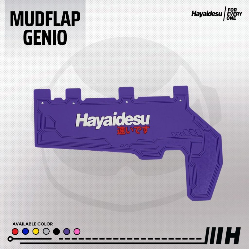 Hayaidesu GENIO Premium Mud Flap Penahan Lumpur Aksesoris Kepet Variasi