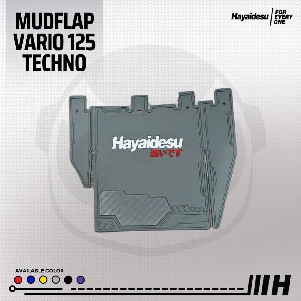 Hayaidesu MudFlap Vario 125 Techno FI / KZR (2012-2014) Penahan Lumpur Motor