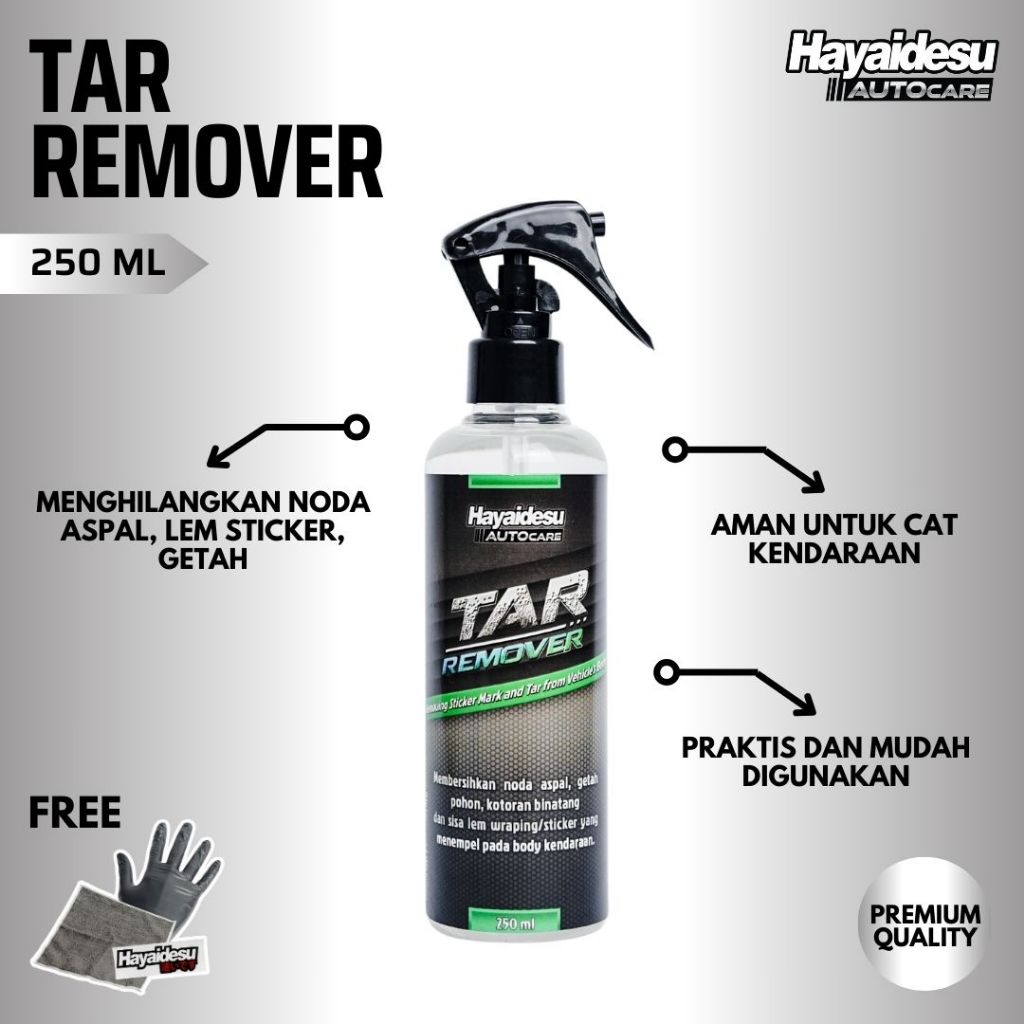 Hayaidesu Tar Remover / Pembersih Noda Aspal Body Kendaraan.