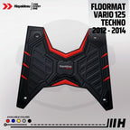 Hayaidesu Floor Mat Honda VARIO 125 Techno/KZR (2012-2014) Karpet Motor - Premium Quality