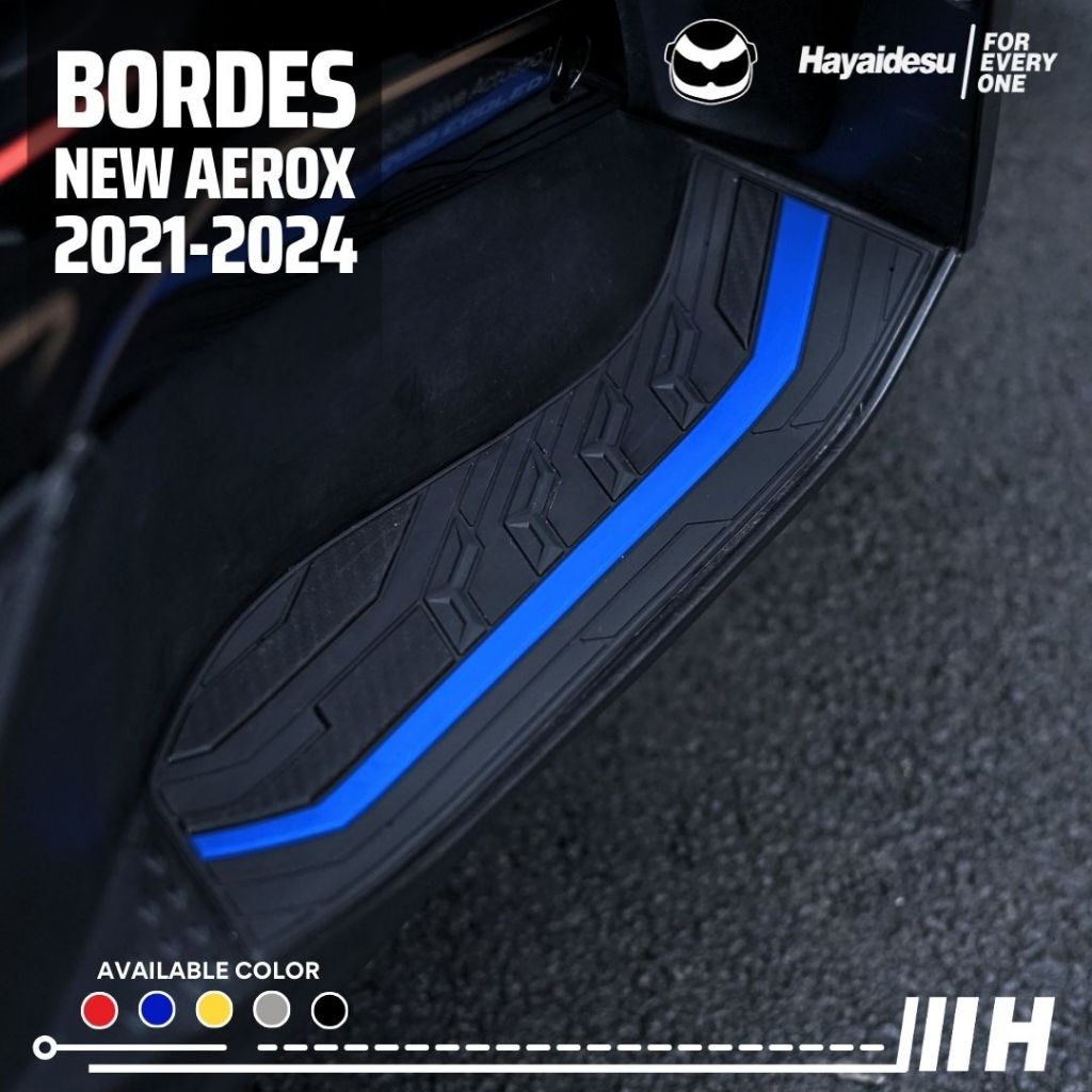 Hayaidesu Floor Step Boardrest Karpet Motor AEROX NEW CONNECTED Bordes -  Premium Quality