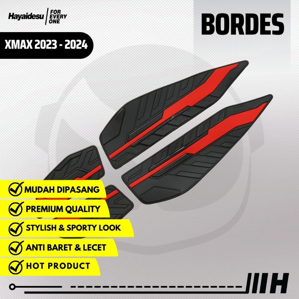 Hayaidesu Floor Step Boardrest Karpet Motor XMAX 2023-2024 Bordes -  Premium Quality