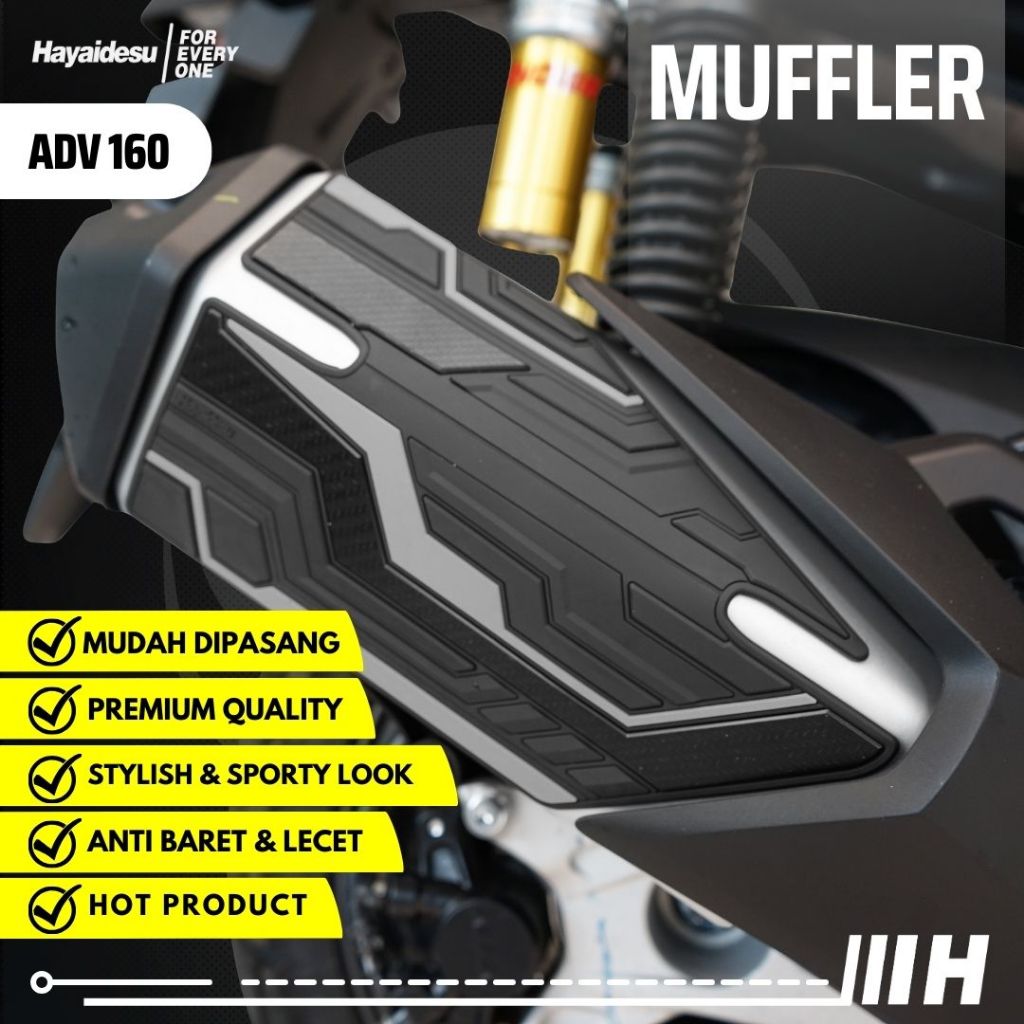 Hayaidesu honda ADV 160 (2022-2024) Body Protector Muffler Knalpot Cover