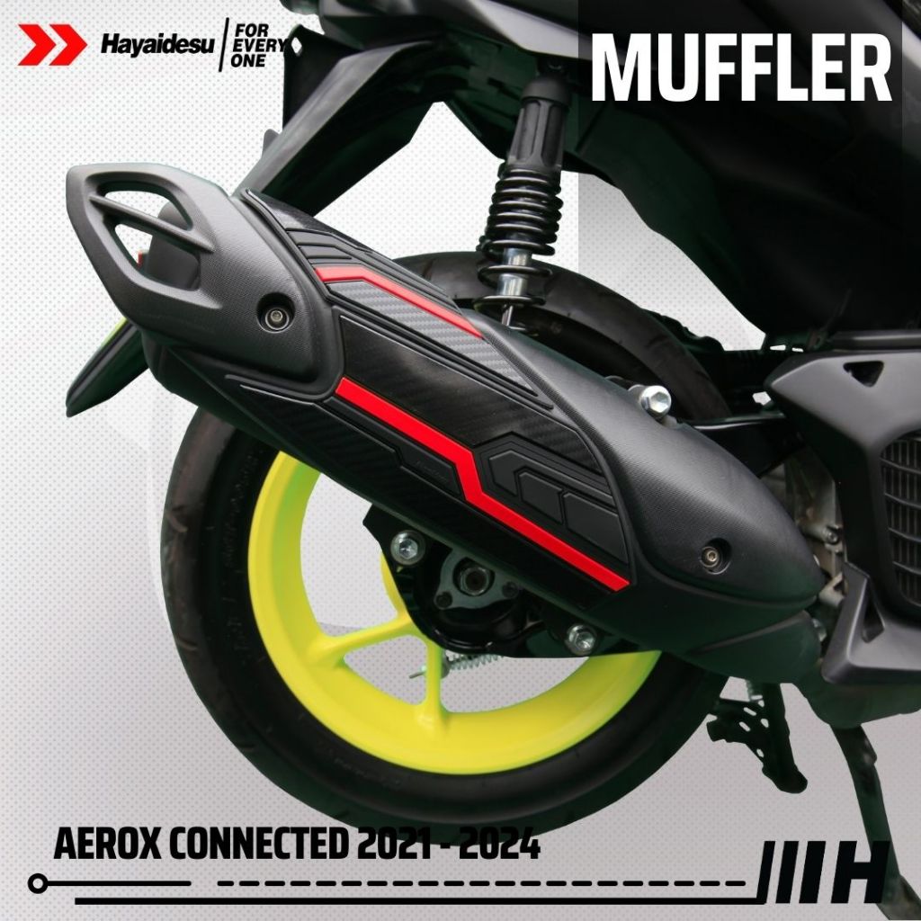Hayaidesu AEROX Connected 2021-2024 Body Protector Muffler Knalpot Cover