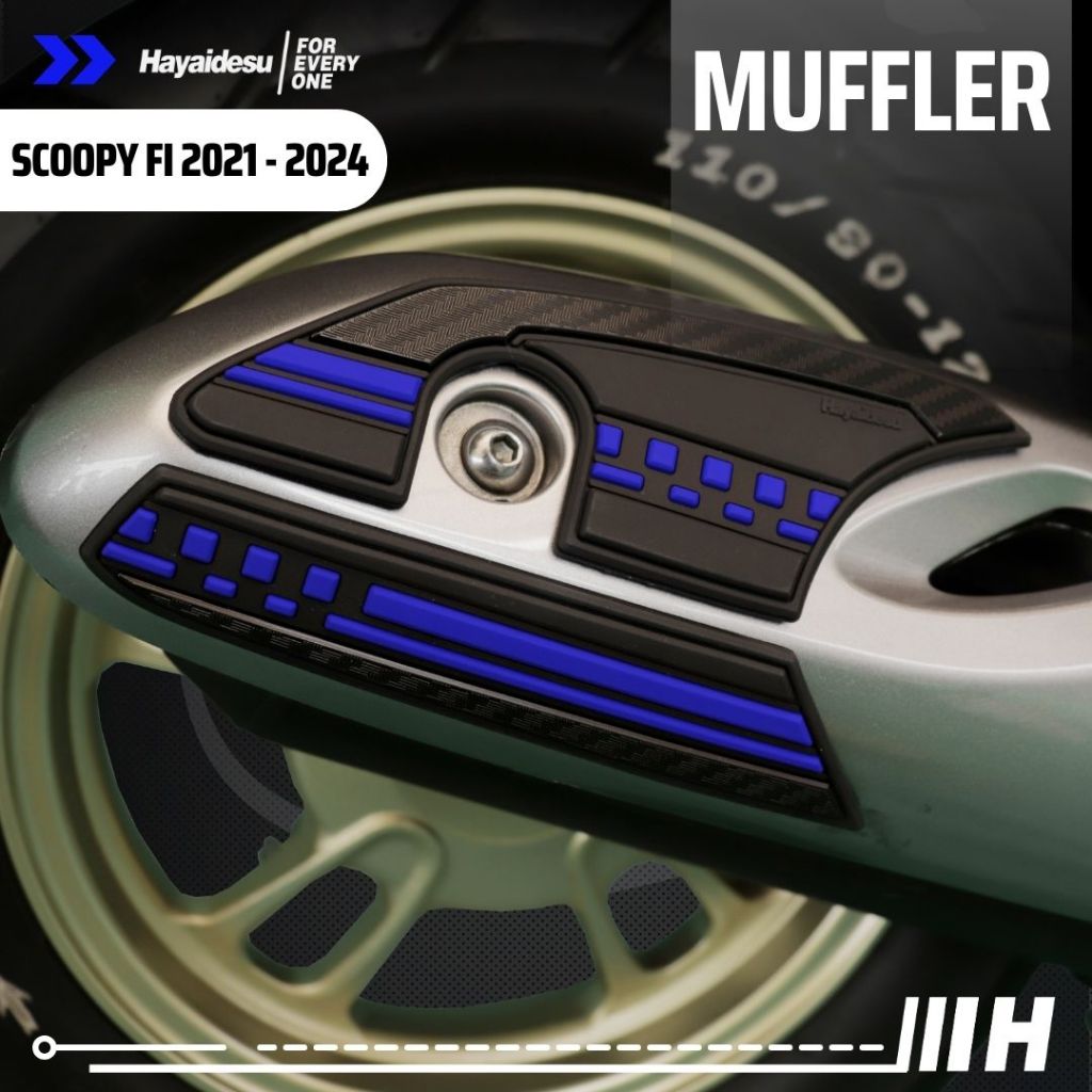 Hayaidesu New Scoopy 2021 - 2024 Body Protector Muffler Knalpot Cover