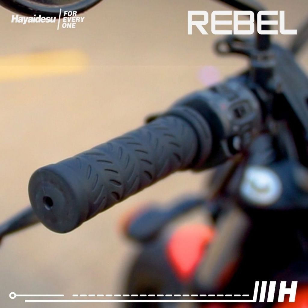 Hayaidesu Handgrip REBEL - Hand Grip Motor Klasik & Custom XSR,W175,Vulcan,Rebel,Enfield,Triumph,Benelli