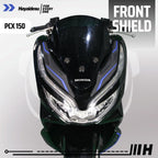 Hayaidesu Front Shield Protector Cover Honda PCX 150 Aksesoris Decal Variasi Carbon PCX 150