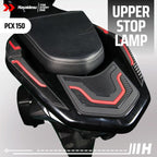 Hayaidesu Upper Stop Lamp & Behel Protector Cover Honda PCX 150 Aksesoris Decal Variasi Carbon