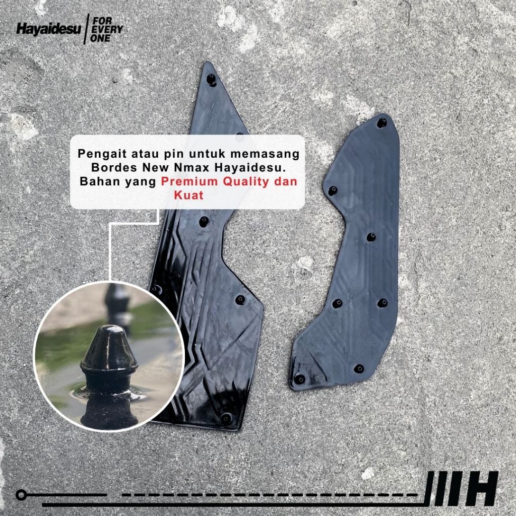 Hayaidesu Floor Step Boardrest Karpet Motor NEW NMAX Bordes -  Premium Quality