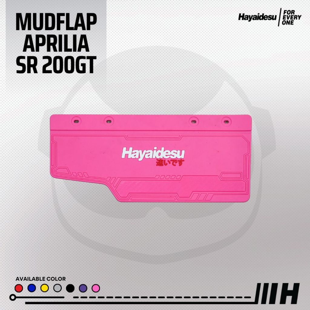 Hayaidesu Aprilia SR 200GT Mud Flap Penahan Lumpur - PREMIUM