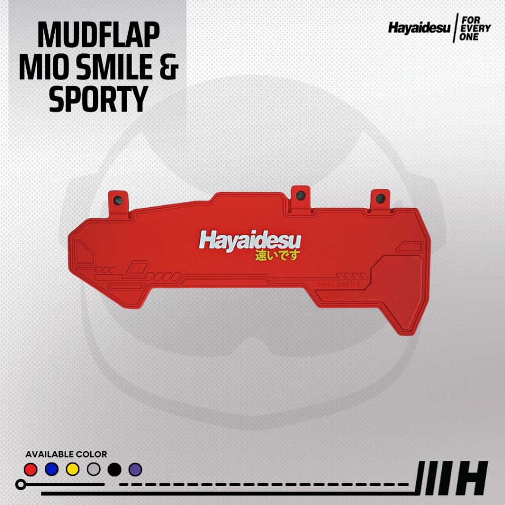 Hayaidesu Mudflap MIO SMILE/Sporty Penahan Lumpur