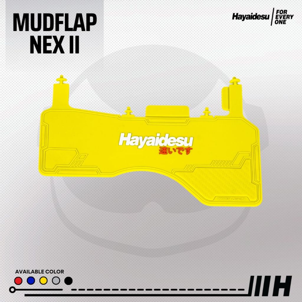 Hayaidesu Mud Flap Suzuki NEX II Penahan Lumpur Motor - Premium
