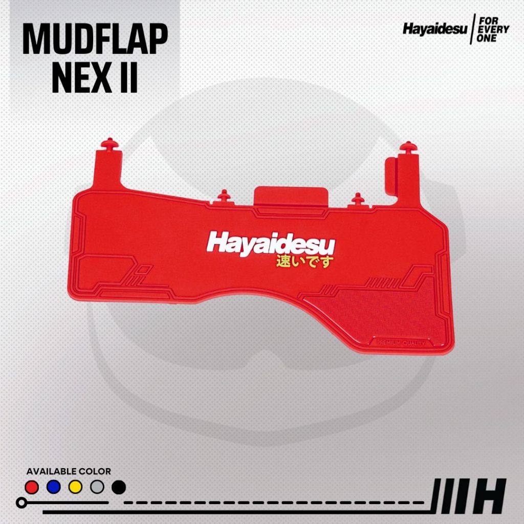 Hayaidesu Mud Flap Suzuki NEX II Penahan Lumpur Motor - Premium