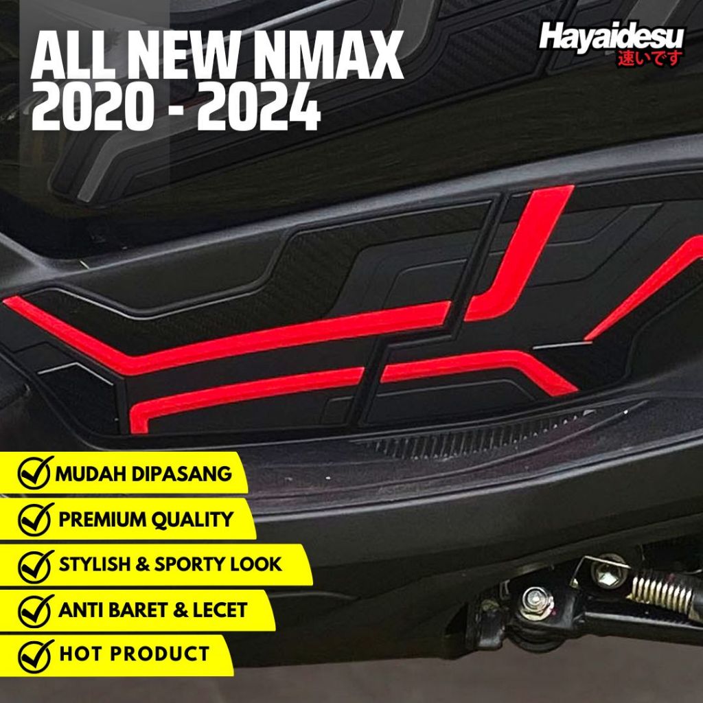 Hayaidesu All New NMAX 2020-2024 Lower Deck Cover Variasi Body Protector Aksesoris Motor