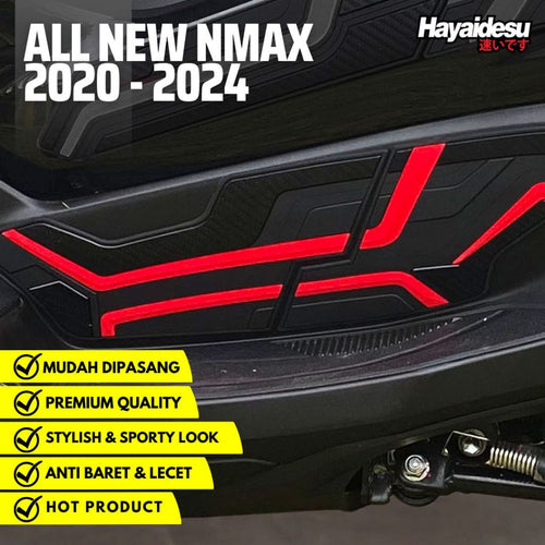Hayaidesu All New NMAX 2020-2024 Lower Deck Cover Variasi Body Protector Aksesoris Motor