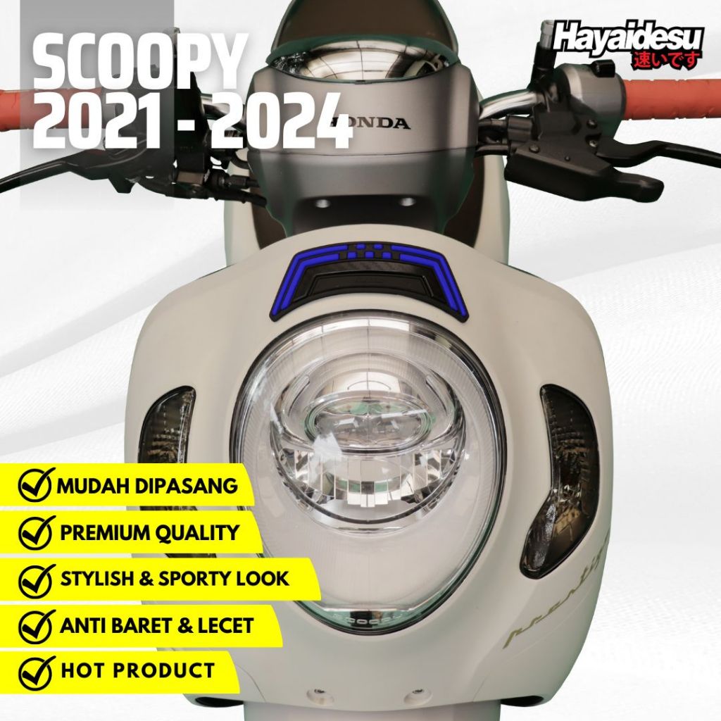 Hayaidesu New Scoopy 2021 - 2024 Body Protector Upper Front Lamp Cover