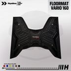 Hayaidesu Honda Vario 160 CBS/ABS Karpet Pijakan Kaki Motor Floor Mat - Premium Quality