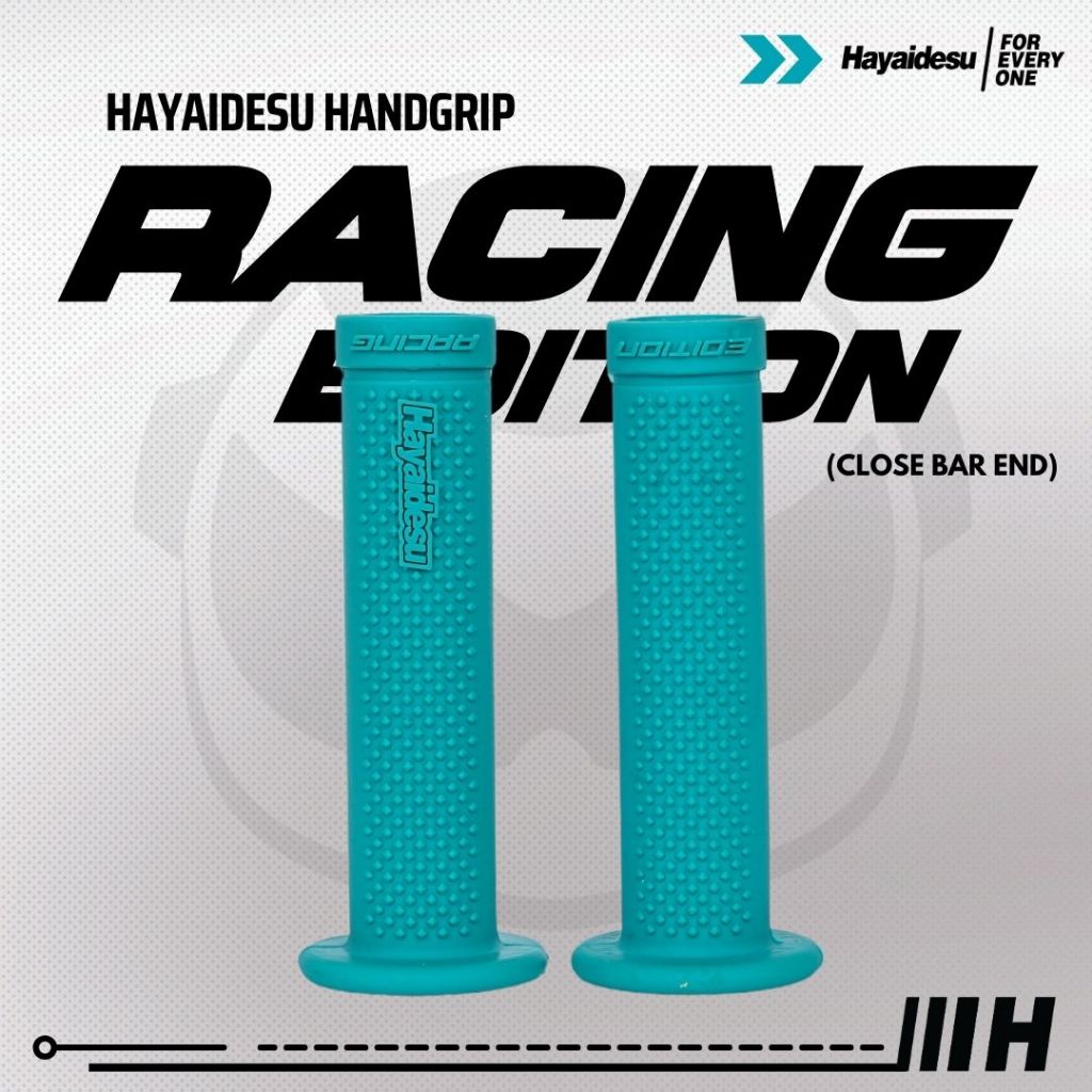 Hayaidesu Handgrip RACING (CLOSE BAR END) - Hand Grip Motor Balap (Ujung Tertutup)