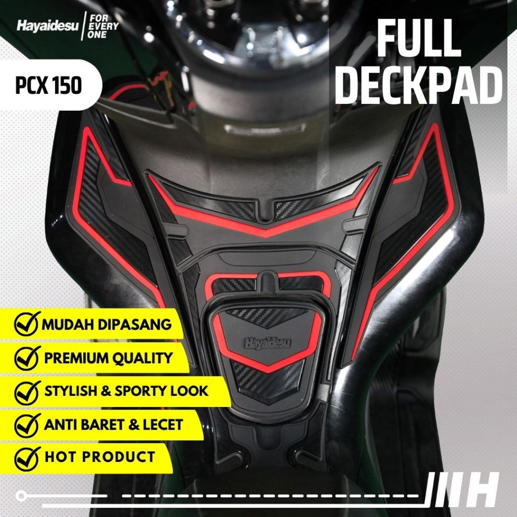 Hayaidesu PCX 150 PAKET Full Deck Pad dan Tank Pad Special Bundle Body Protector