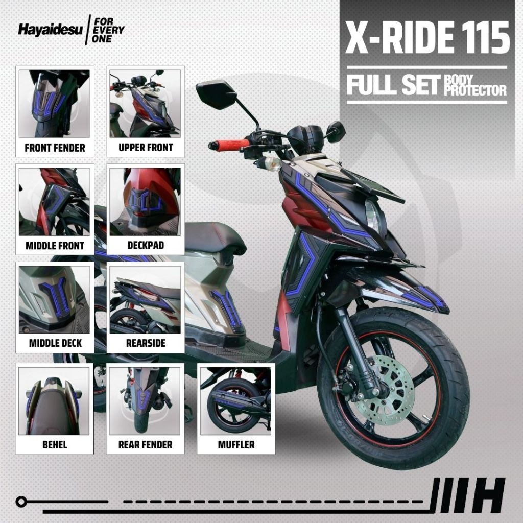 Hayaidesu Body Protector XRIDE 115 Full Set Cover