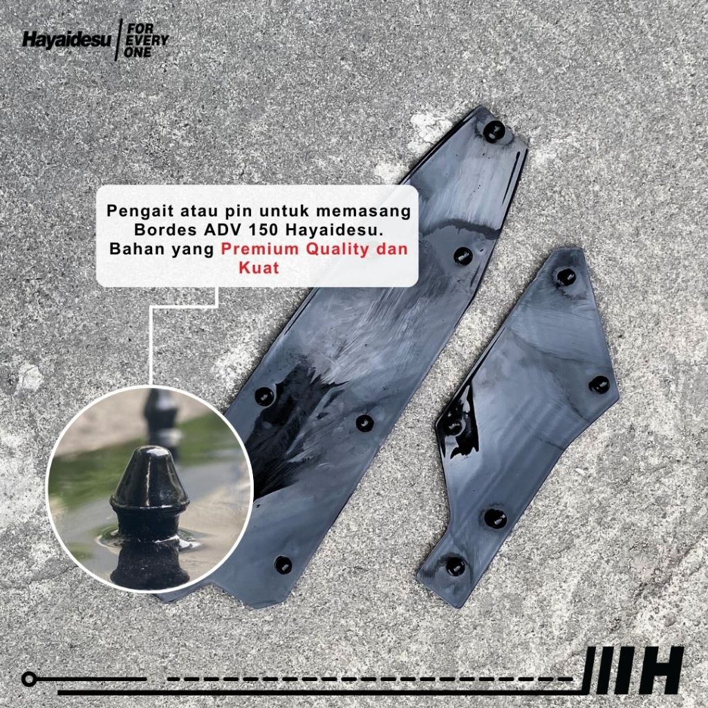 Hayaidesu ADV 150 Step Floor Boardrest Karpet Motor ADV 150 Bordes -  Premium Quality
