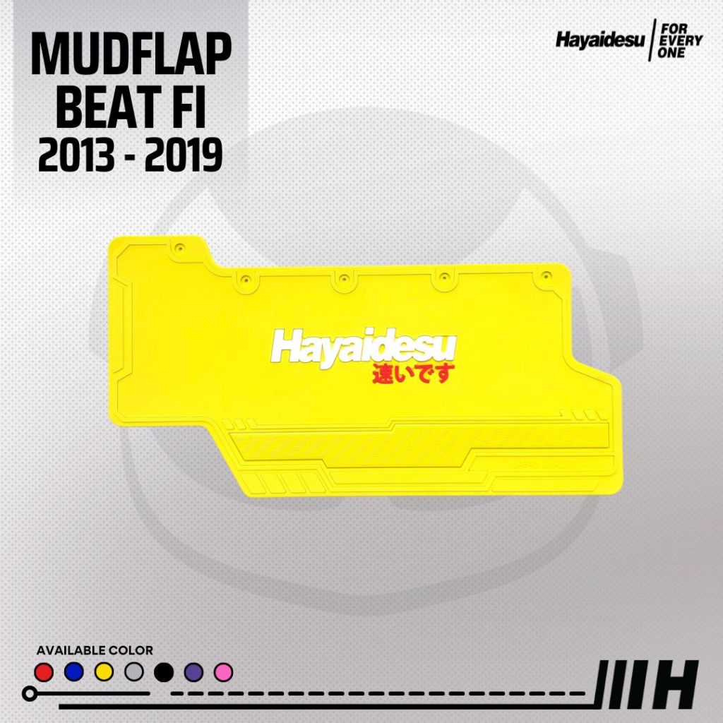Hayaidesu Mudflap Honda Beat FI 2013-2019 / Vario 110 Fi Penahan Lumpur - PREMIUM