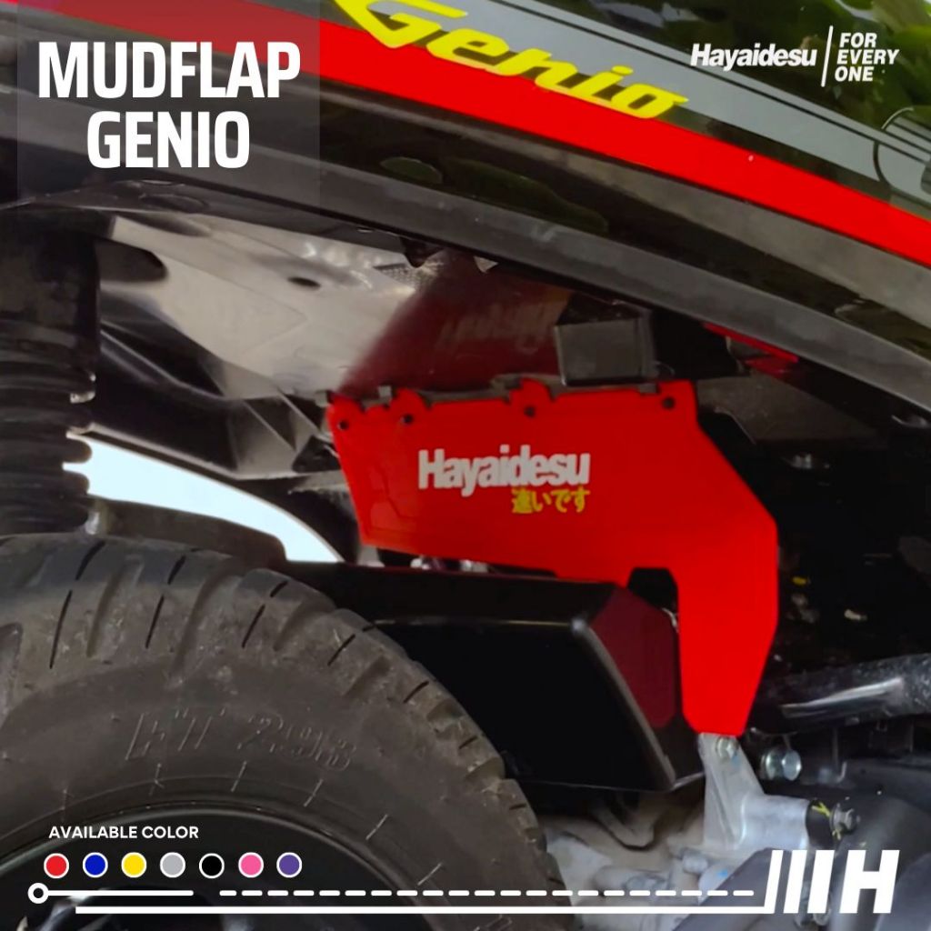 Hayaidesu GENIO Premium Mud Flap Penahan Lumpur Aksesoris Kepet Variasi