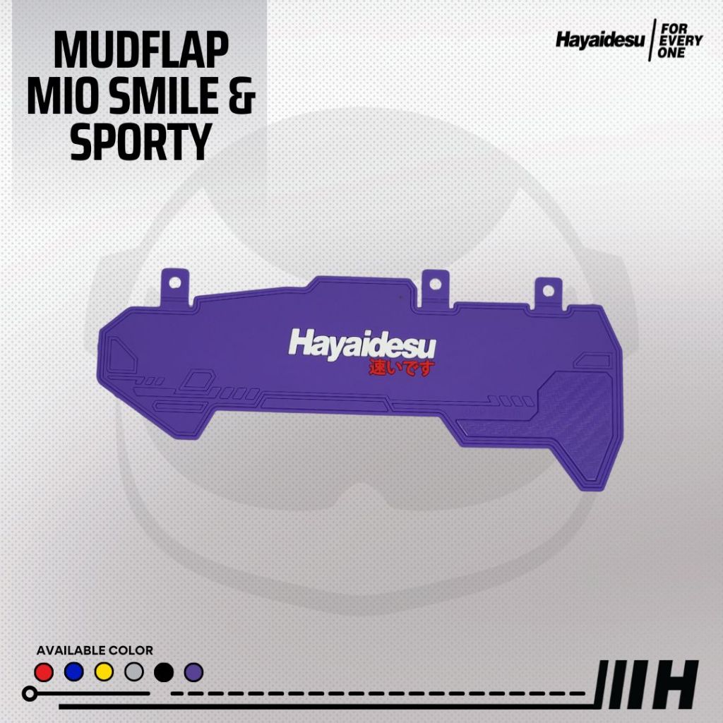 Hayaidesu Mudflap MIO SMILE/Sporty Penahan Lumpur