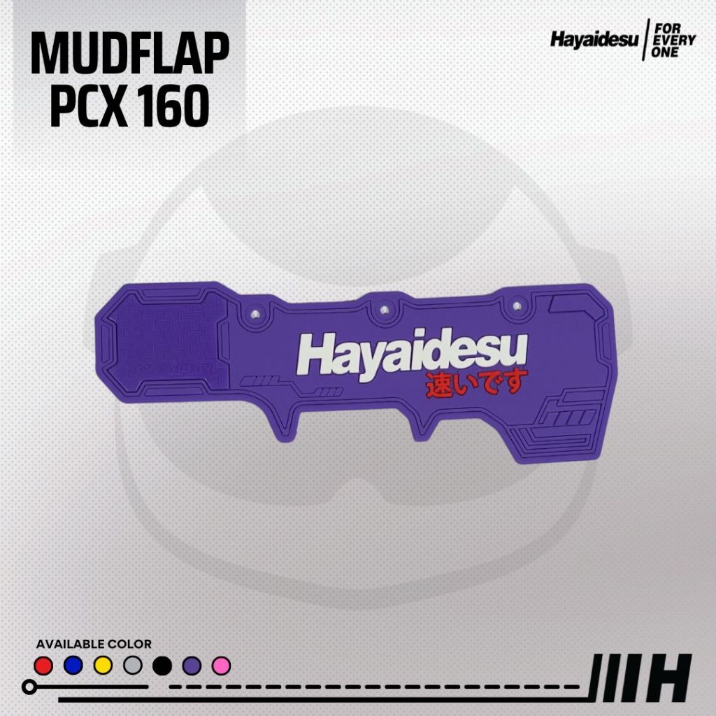 Hayaidesu Mud Flap PCX 160 (2021-2025) Penahan Lumpur Kepet Aksesoris Variasi