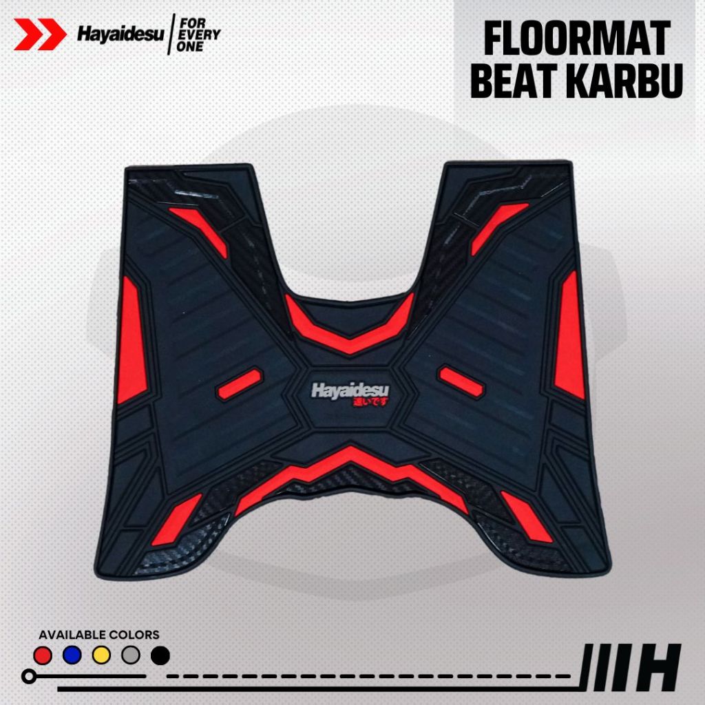 Hayaidesu Honda Beat Karbu Karpet Motor Floor Mat - Premium Quality