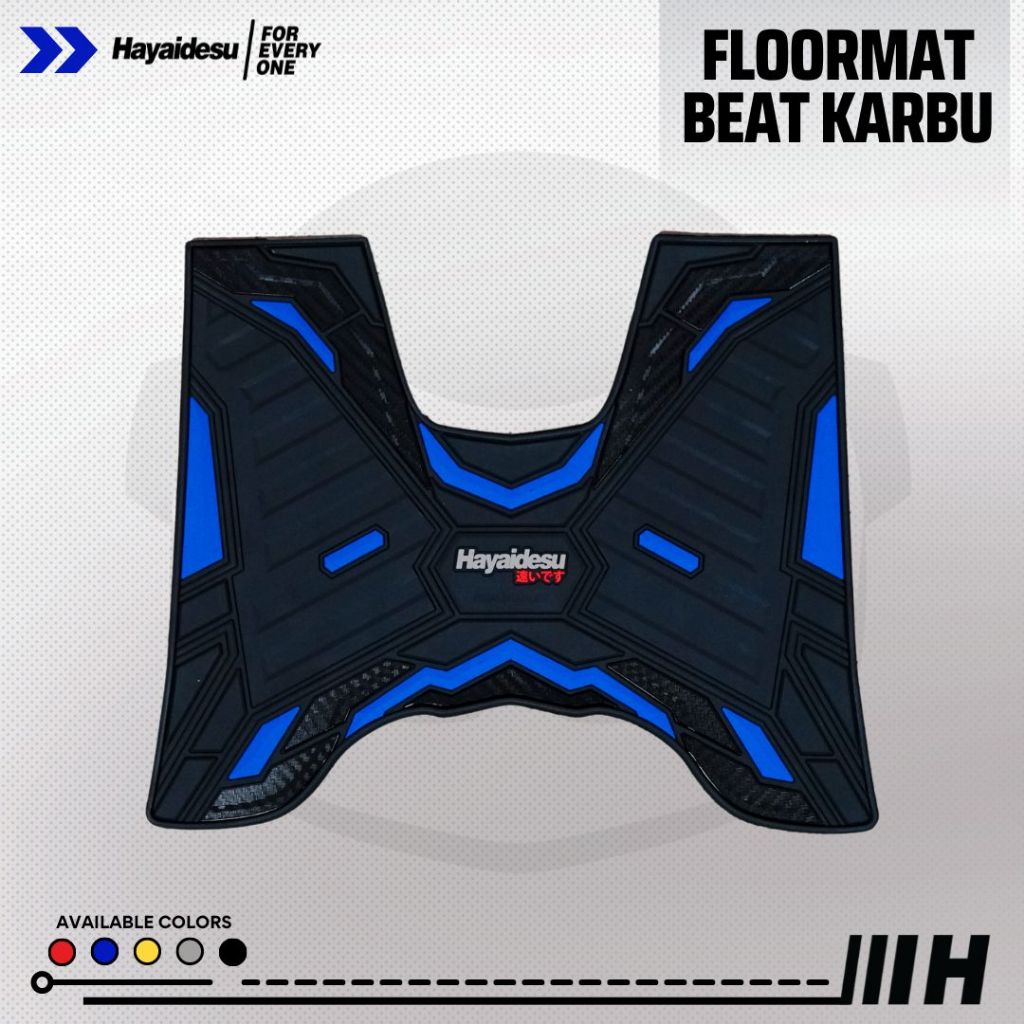 Hayaidesu Honda Beat Karbu Karpet Motor Floor Mat - Premium Quality