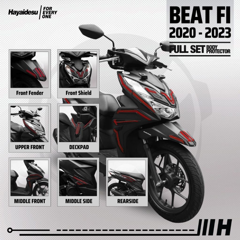 Hayaidesu BEAT 2020-2023 Deluxe/Street Body Protector Full Set Cover