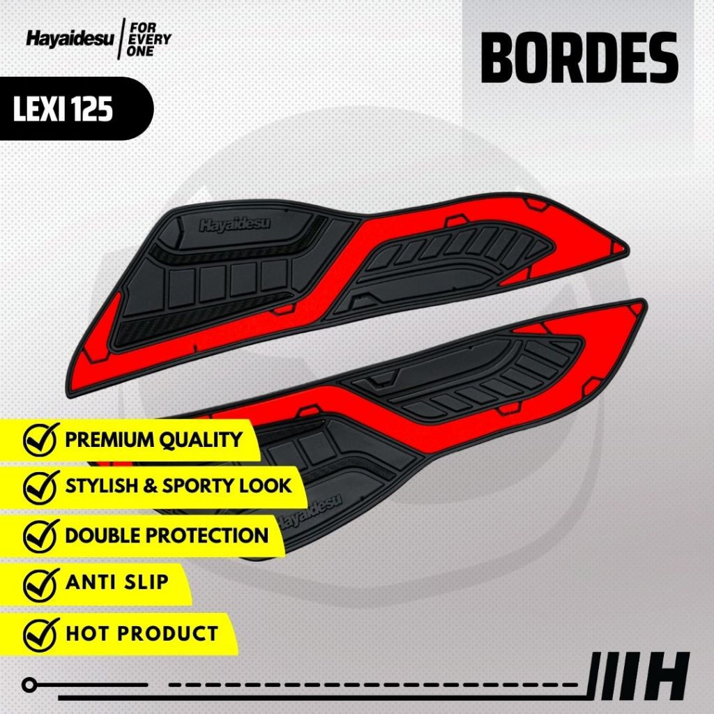 Hayaidesu LEXI 125 Floor Step Boardrest Karpet Motor LEXI 125 Bordes -  Premium Quality