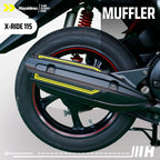 Hayaidesu XRIDE 115 Body Protector Muffler Knalpot Cover