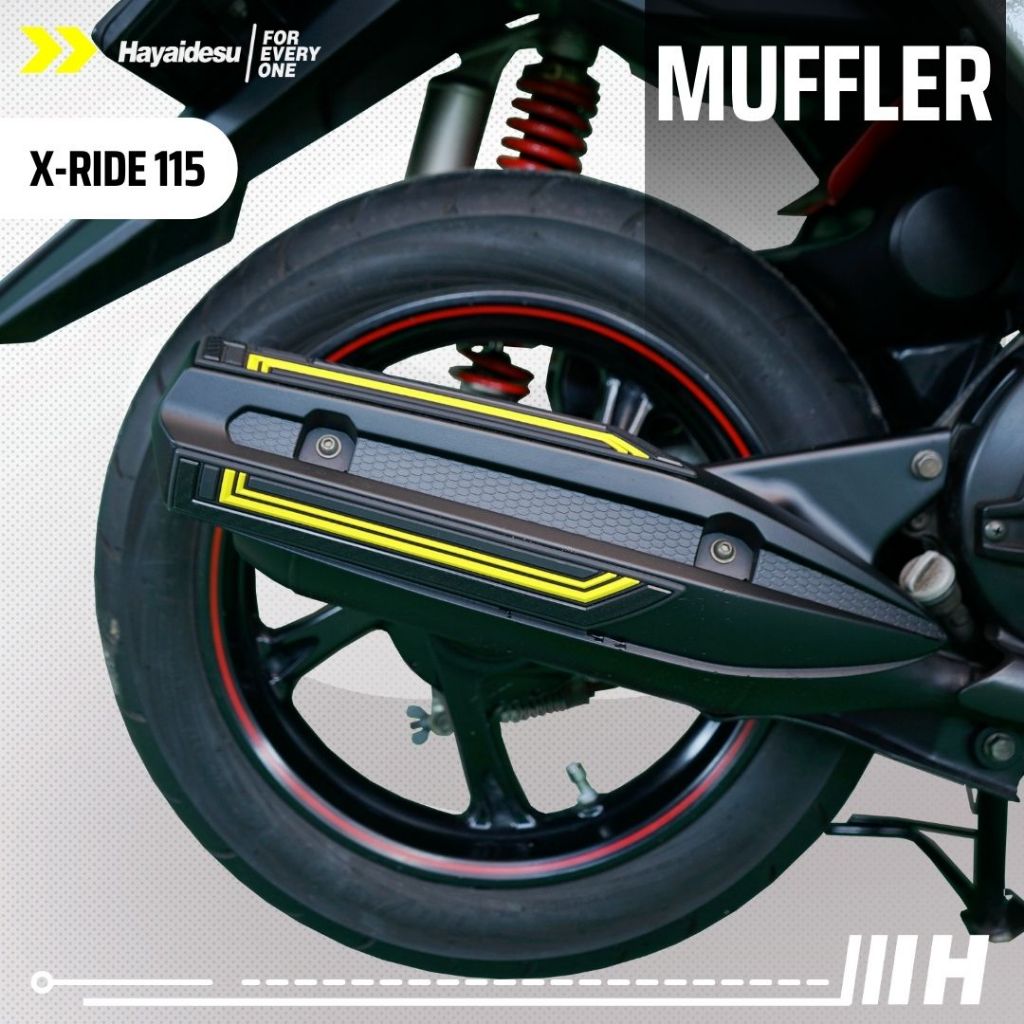 Hayaidesu XRIDE 115 Body Protector Muffler Knalpot Cover