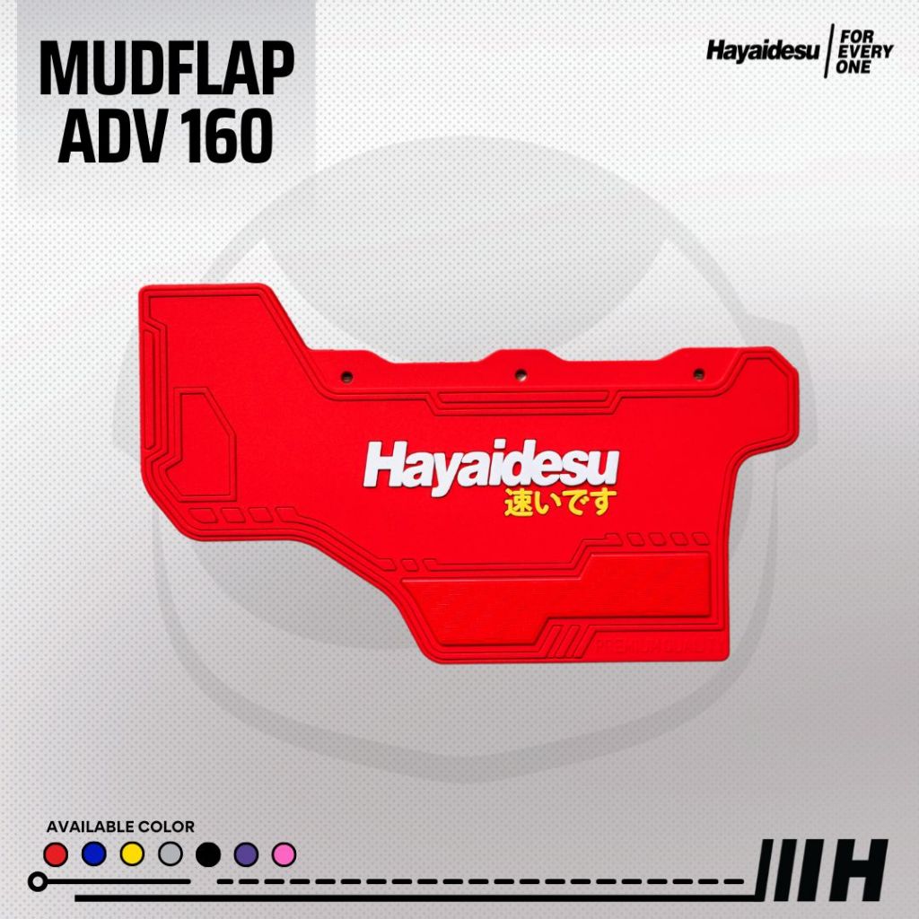 Hayaidesu Mud flap ADV 160 (2022-2026) Penahan Lumpur - PREMIUM