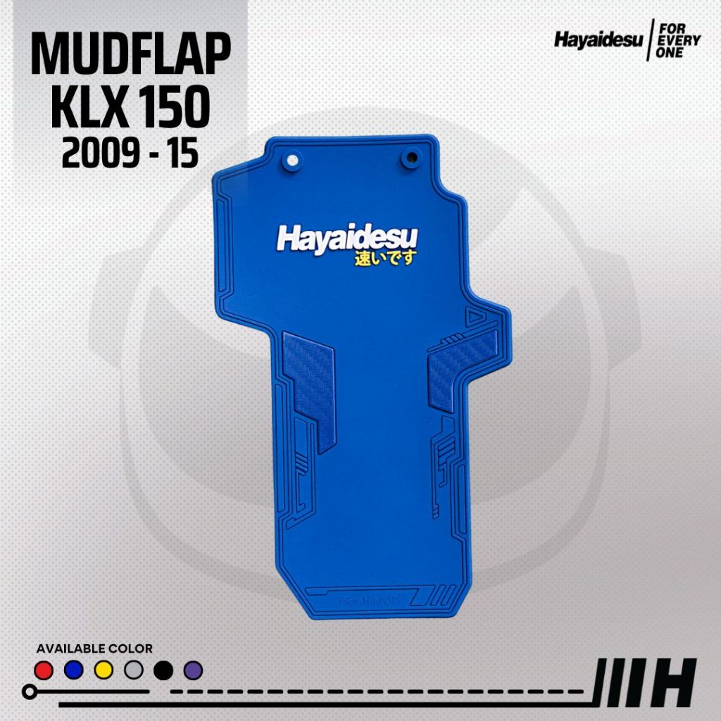Hayaidesu Mud Flap KLX 150 Penahan Lumpur Motor ( 2009 - 2015 )